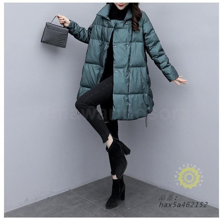 ミディアム丈ジャケット中綿アウター