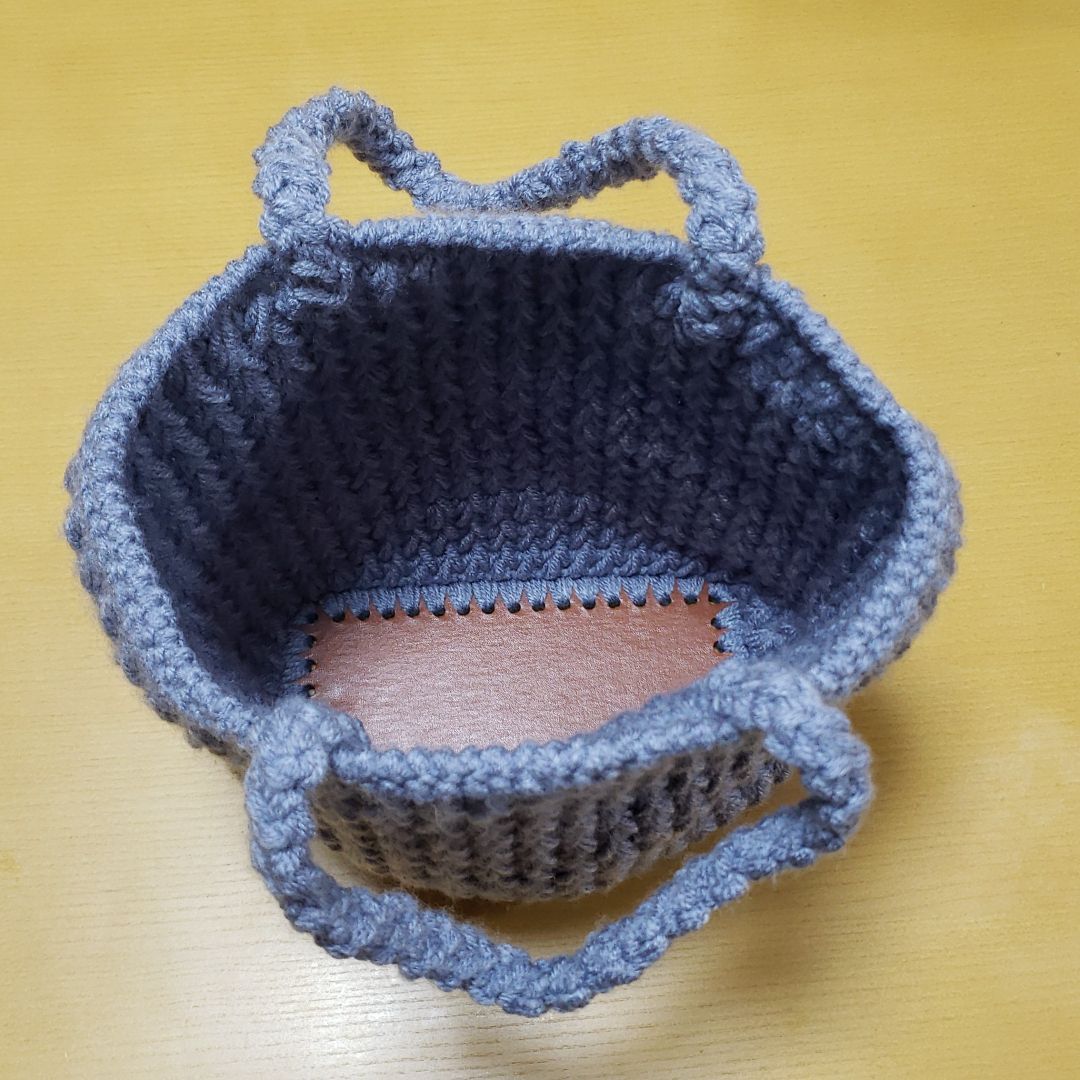 メルカリShops - 赤字処分！！【ハンドメイド】フェザーステッチバッグ かぎ針編み