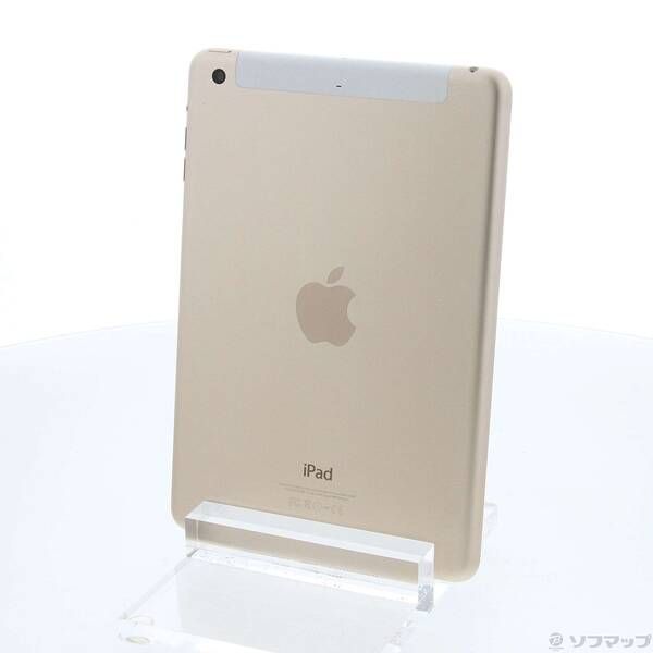 中古品〕 iPad mini 3 16GB ゴールド MGYR2J／A docomo【344
