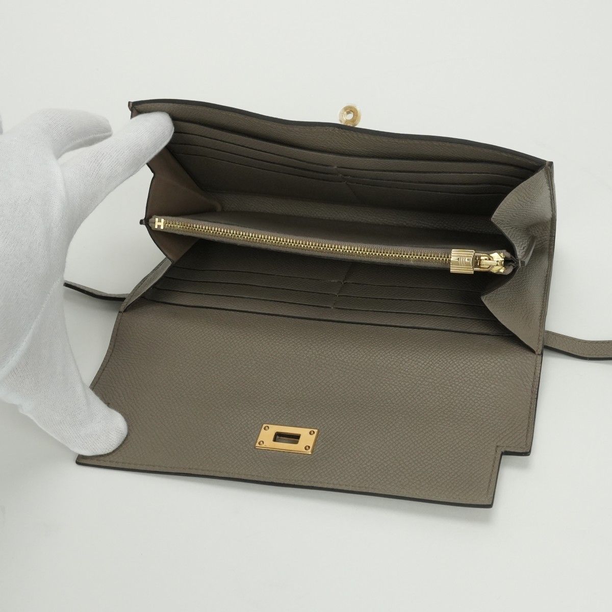 エルメス HERMES ケリーウォレット ケリーウォレットロング 財布 長  