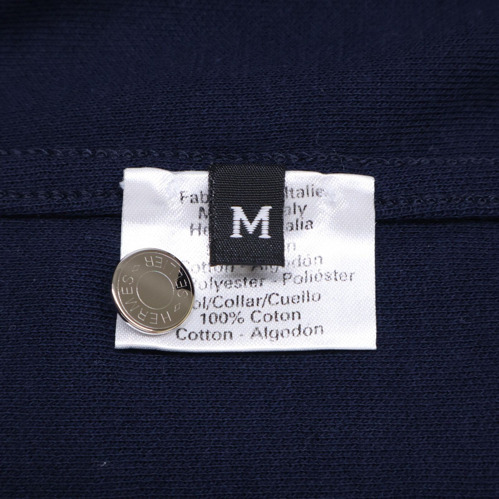 HERMES エルメス 【美品】セリエボタン 半袖ポロシャツ/ M