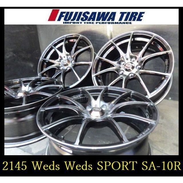 2145】◇Weds Weds SPORT SA-10R◇18x7.5J 5穴 PCD114.3 +45◇4