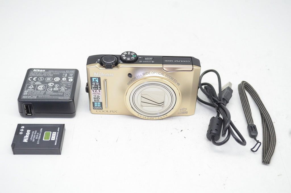 Nikon ニコン COOLPIX S8100 コンパクトデジタルカメラ ゴールド 250903d