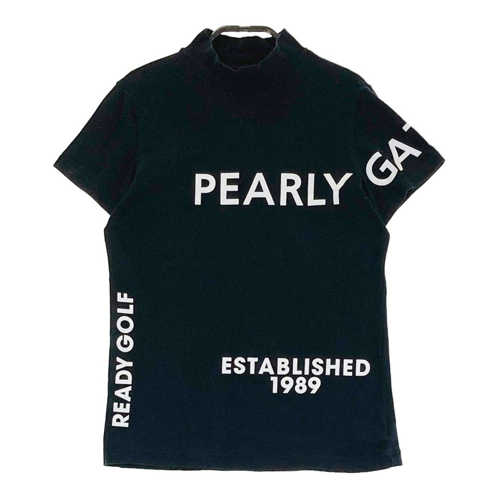 PEARLY GATES ハイネックシャツ ブラック サイズ4 綿ベア天竺長袖ハイネックカットソー | PEARLY GATES（パーリー
