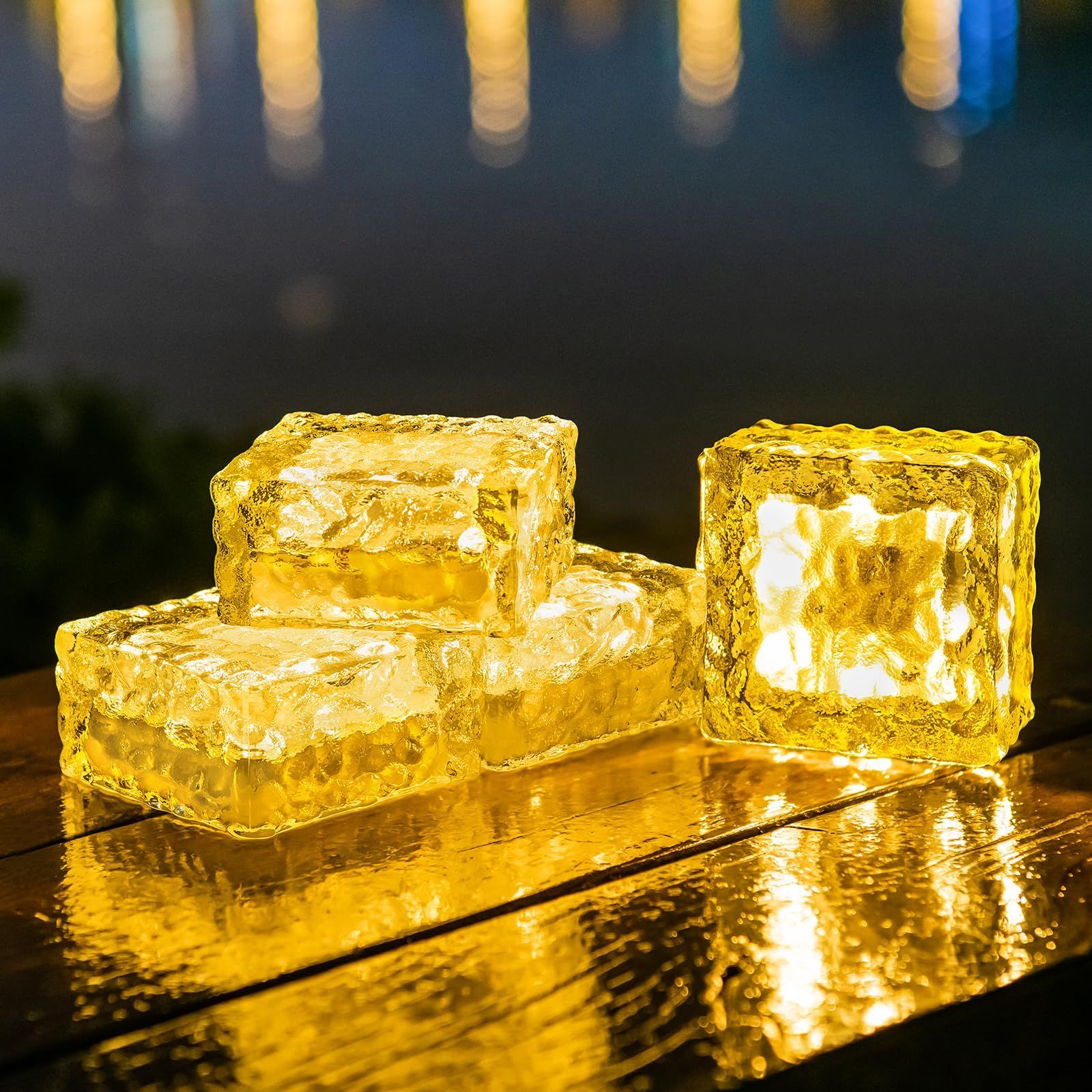 4セット AGOTD ソーラーライト 埋め込み式 ガーデンライト 屋外 防水