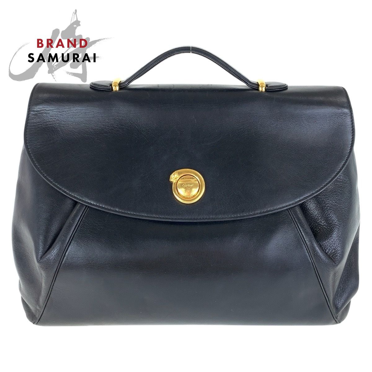 CARTIER カルティエ パンテール ブラック 黒 ブルー ゴールド金具 