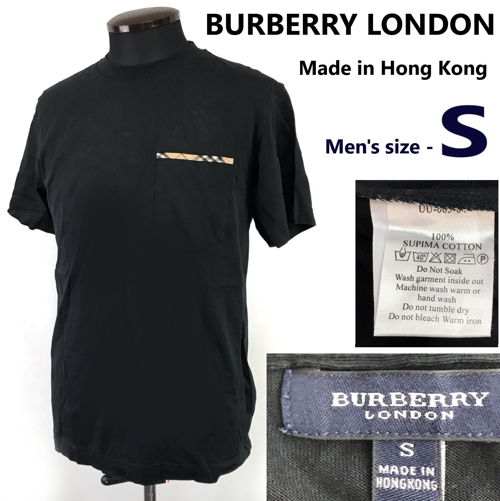 BURBERRY LONDON/バーバリー☆ノバチェック柄ポケット/半袖T