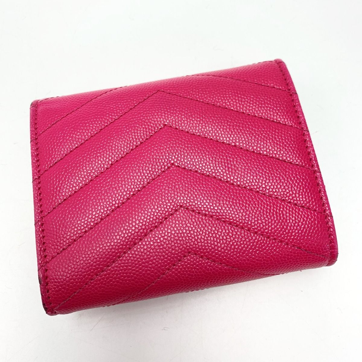 イブサンローラン　三つ折り　財布 サンローラン三つ折り財布ブラック