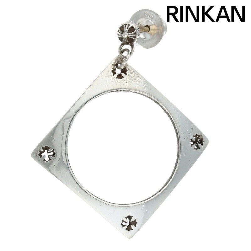クロムハーツ スクエアサークル CH KH SQUARE CIRCLE シルバーピアス メンズ