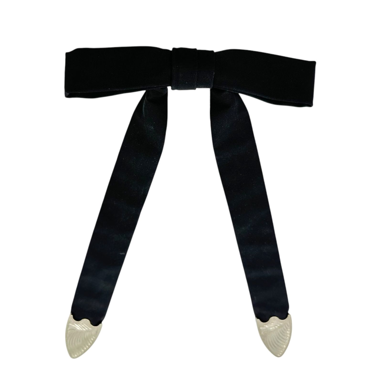 TOGA ARCHIVES トーガ アーカイブス Metal ribbon tie メタル リボン タイ TZ251-AC999 ブラック 蝶ネクタイ