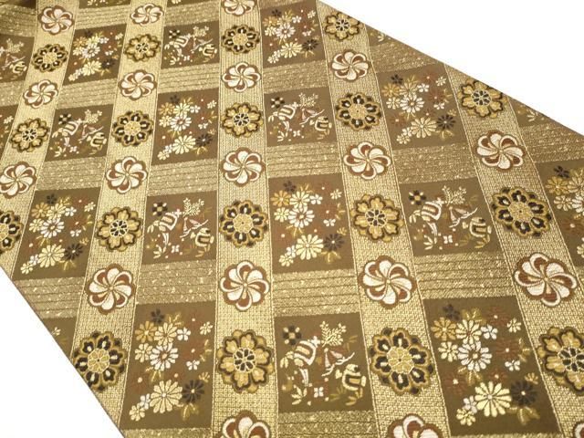 平和屋着物○世界的友禅作家 千地泰弘 千地天女 六通柄袋帯 唐織