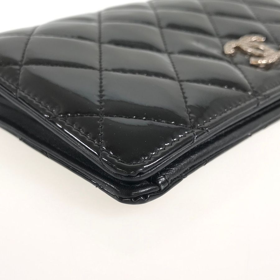 シャネル CHANEL ブリリアント ココマーク エナメル A48691 ブラック