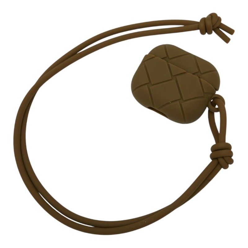 ボッテガヴェネタ イントレチャート イヤホンケース AirPods Pro ケース 691715 カーキ ラバー レディース BOTTEGAVENETA 1-0235673