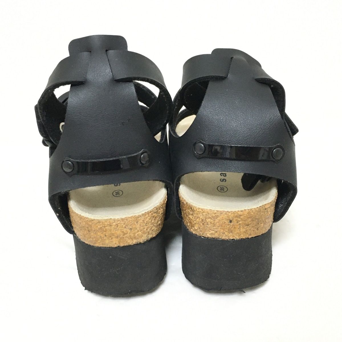新作 即完品 sacai サンダル ブラック 36 - メルカリ