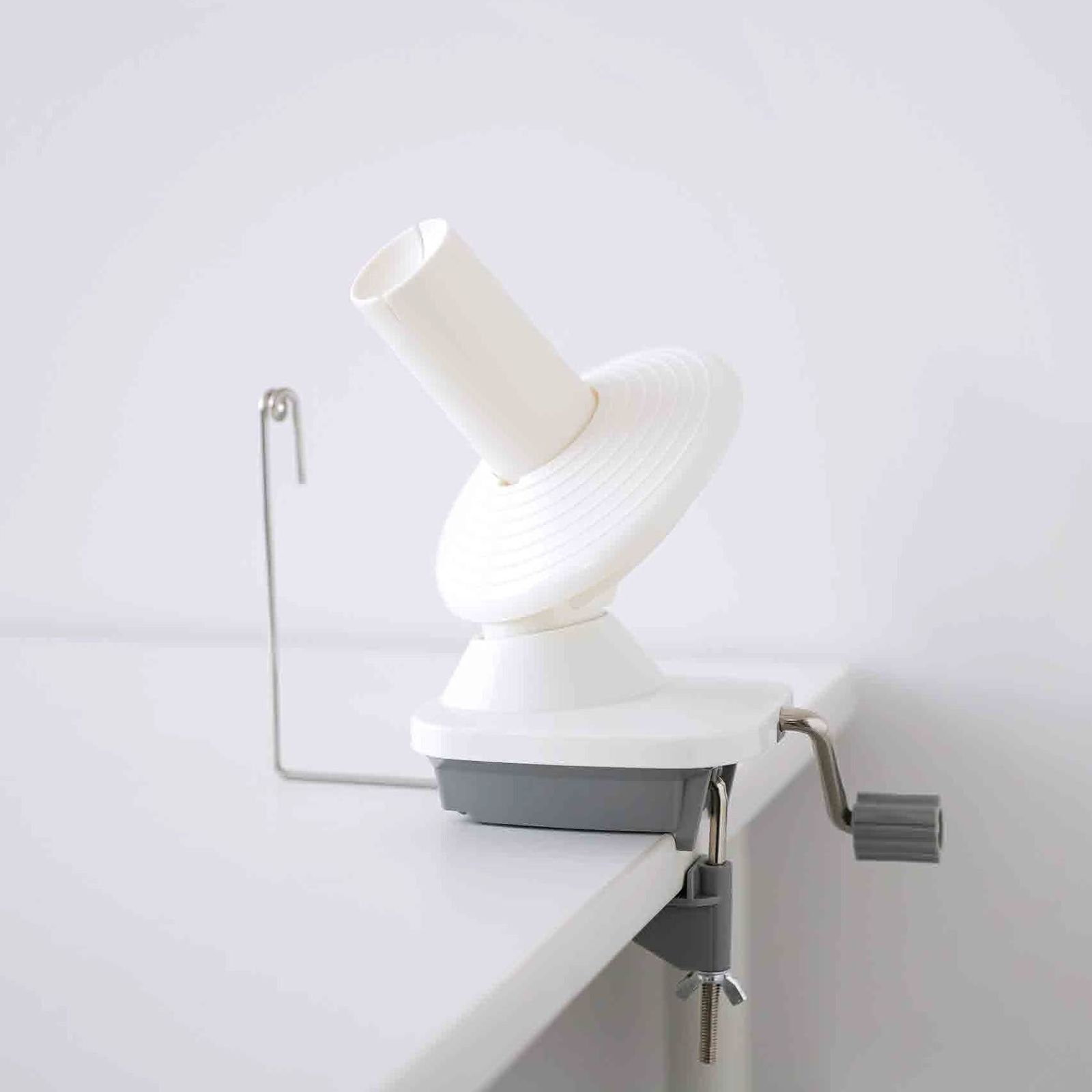 横田 ダルマ 編み物用具 玉巻き器 type 2 01-8752 白 グレー