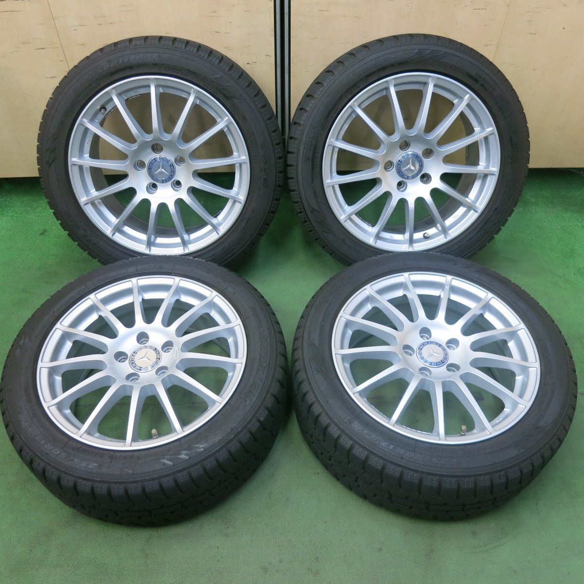 バリ溝 22年 キレイ 9.5分 ベンツ 等 IRVINE F01 225 50R17 スタッドレス トーヨー オブザーブ ガリット GIZ アーヴィン 17インチ PCD112 5H 5092602SKス