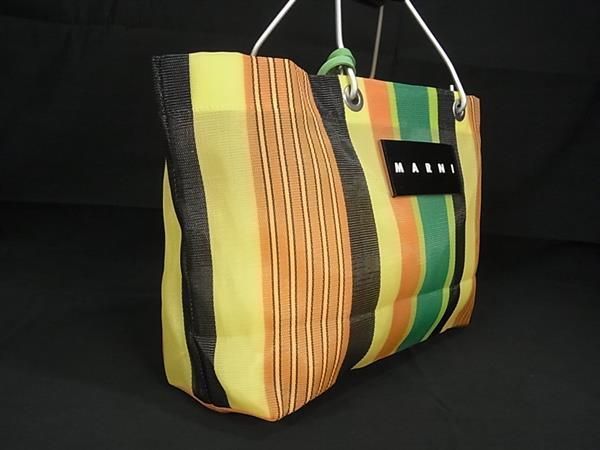 □極美品□ MARNI マルニ フラワーカフェ マーケット ナイロン □極美品□ MARNI マルニ フラワーカフェ マーケット ナイロン