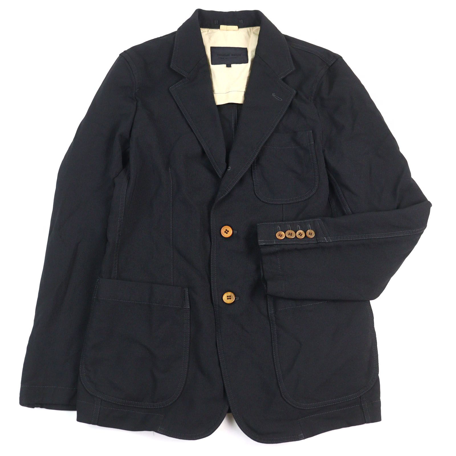 極美品✨コムデギャルソンオムドゥ テーラードジャケット ストライプ ブラック S COMME des GARCONS HOMME DEUX コムデギャルソン オム ドゥ 23SS
