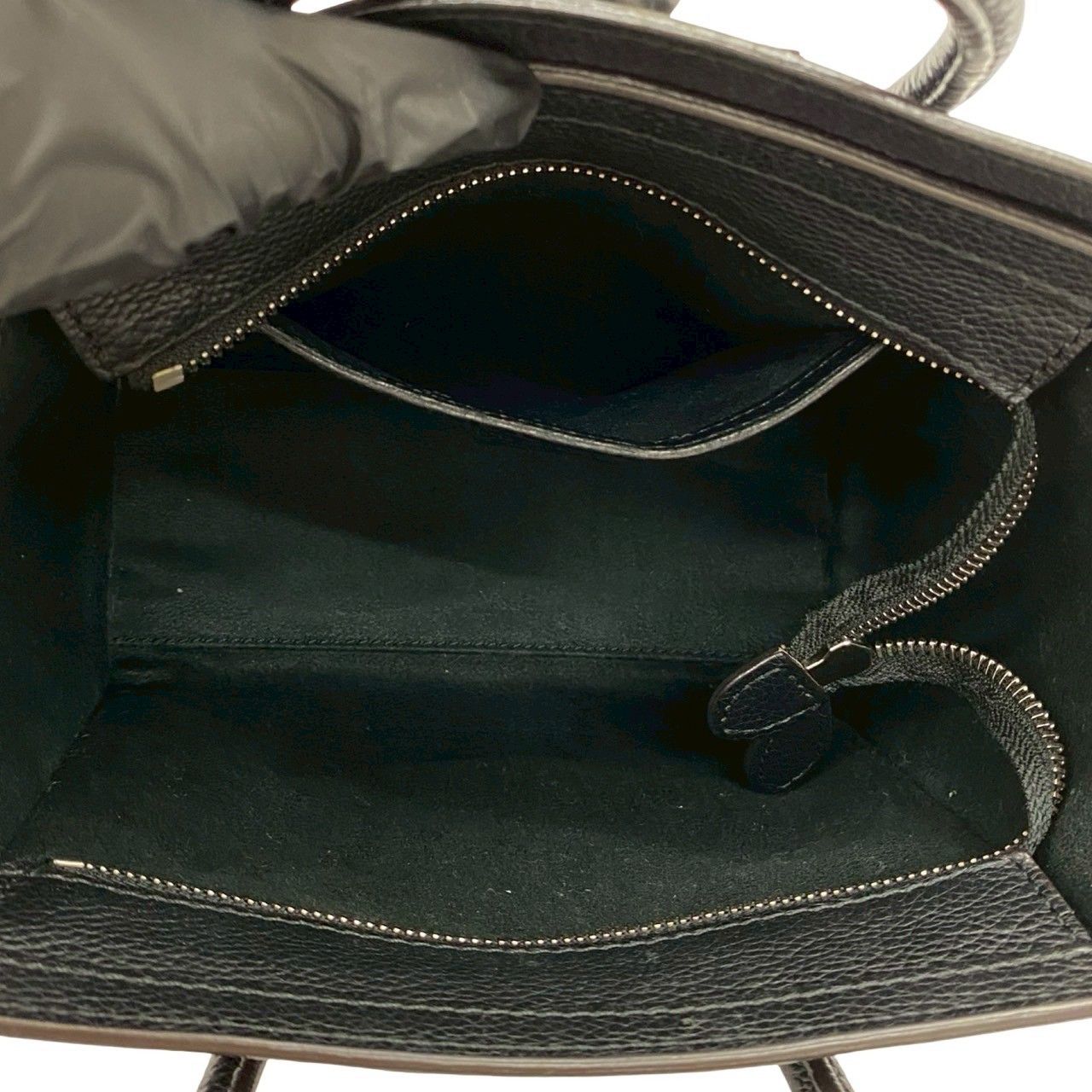 極 美品 CELINE セリーヌ ラゲージ ナノ ショッパー レザー 本革