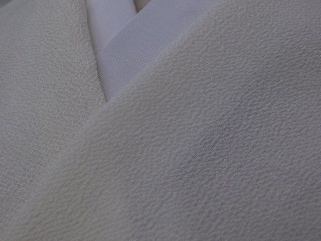 楽布〕P32461 浜縮緬 一越縮緬 白生地 新古品 反物 k （楽天