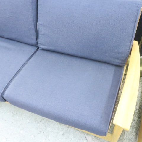 大塚家具 ベンチソファ 2シーター ウッドフレーム 富岡店