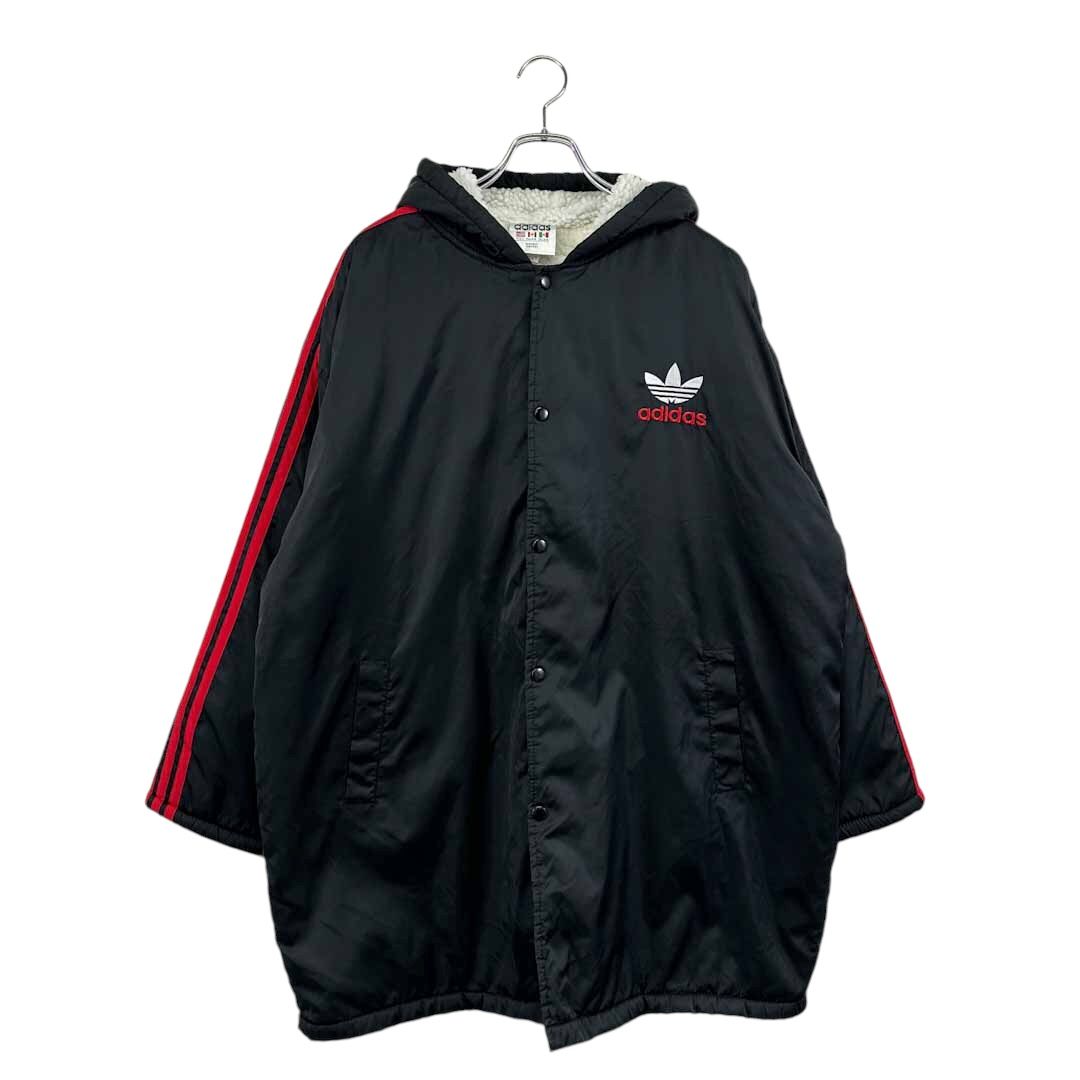 爆買い，安いAdidas◆ベンチコート アディダス  無地 ブラック系  刺繍 メンズ サイズ L 10 その他