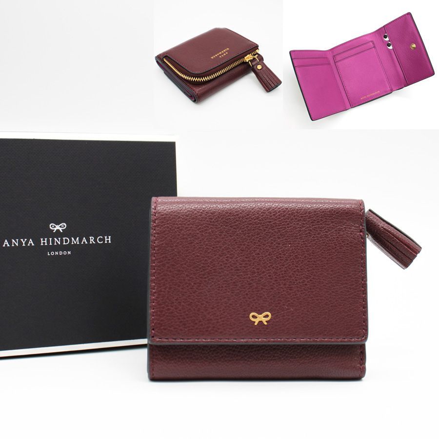 商品 ANIYAHINDMARCH アニヤハインドマーチ 三つ折り財布 5050925201308 ピーピング アイズ ミニ トライフォールド ウォレット