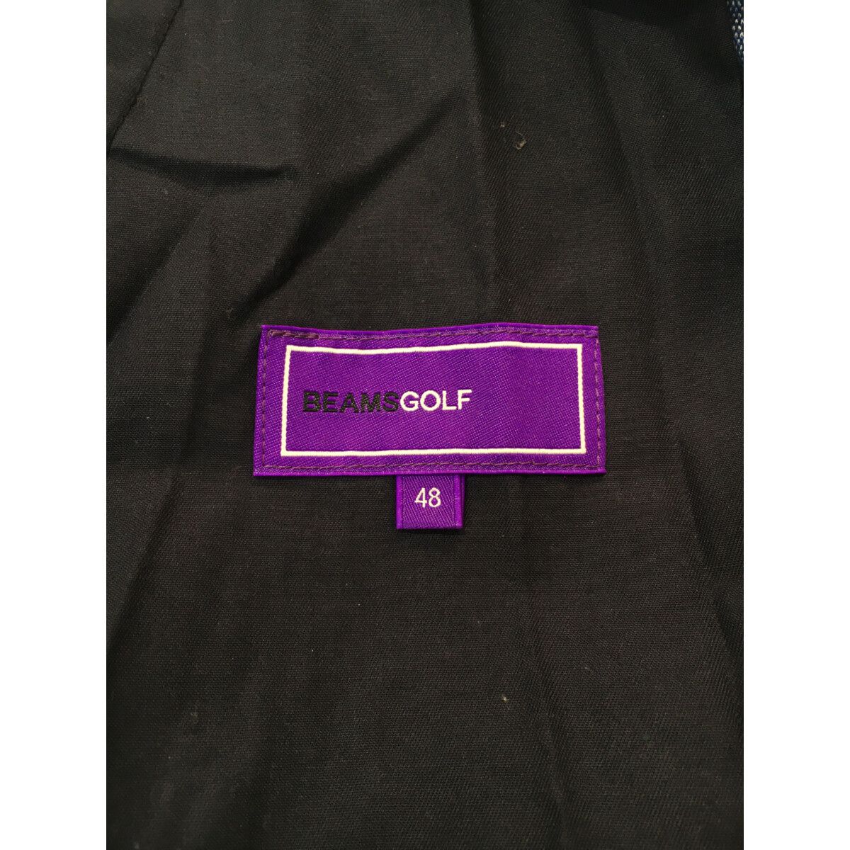 BEAMS - coco 中古 ビームスゴルフ BEAMSGOLF メンズ パンツ 48(L) 白×紺 ニット地 千鳥格子 中古 メンズ ビームスゴルフ BEAMSGOLF パンツ 48(L) 白×紺