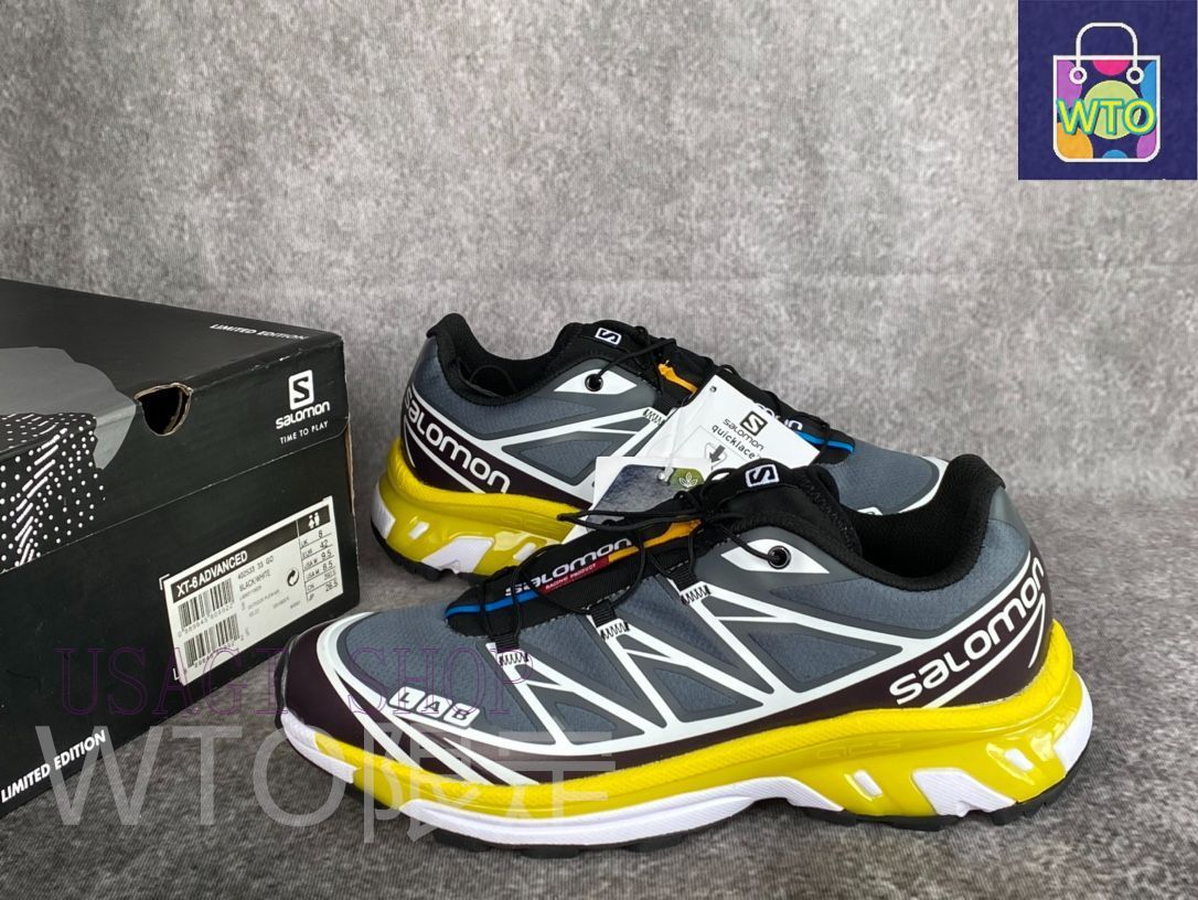 SALOMON サロモン XT-6 スニーカー ブラック イエロー