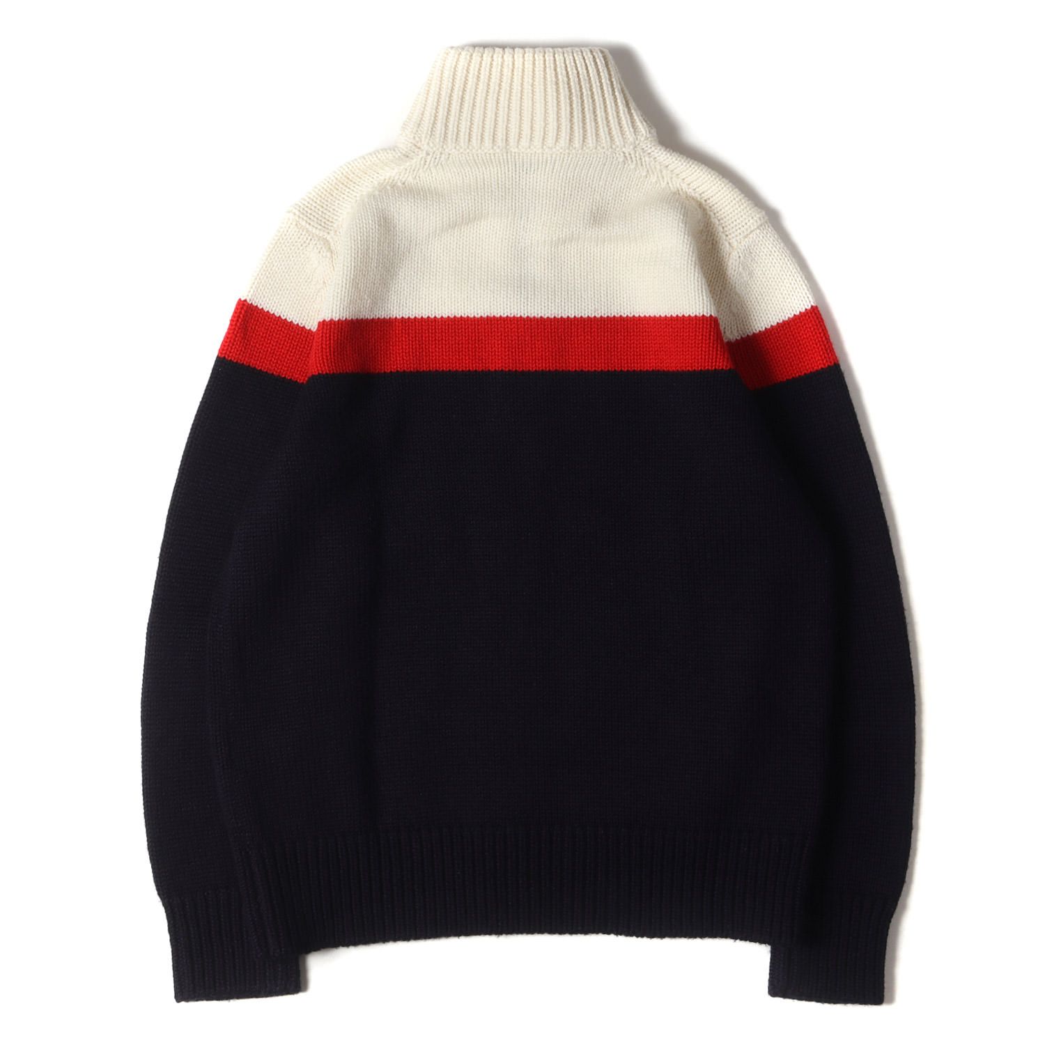 MONCLER モンクレール ニット サイズ:L 19AW ロゴ ワッペン 畔編み  