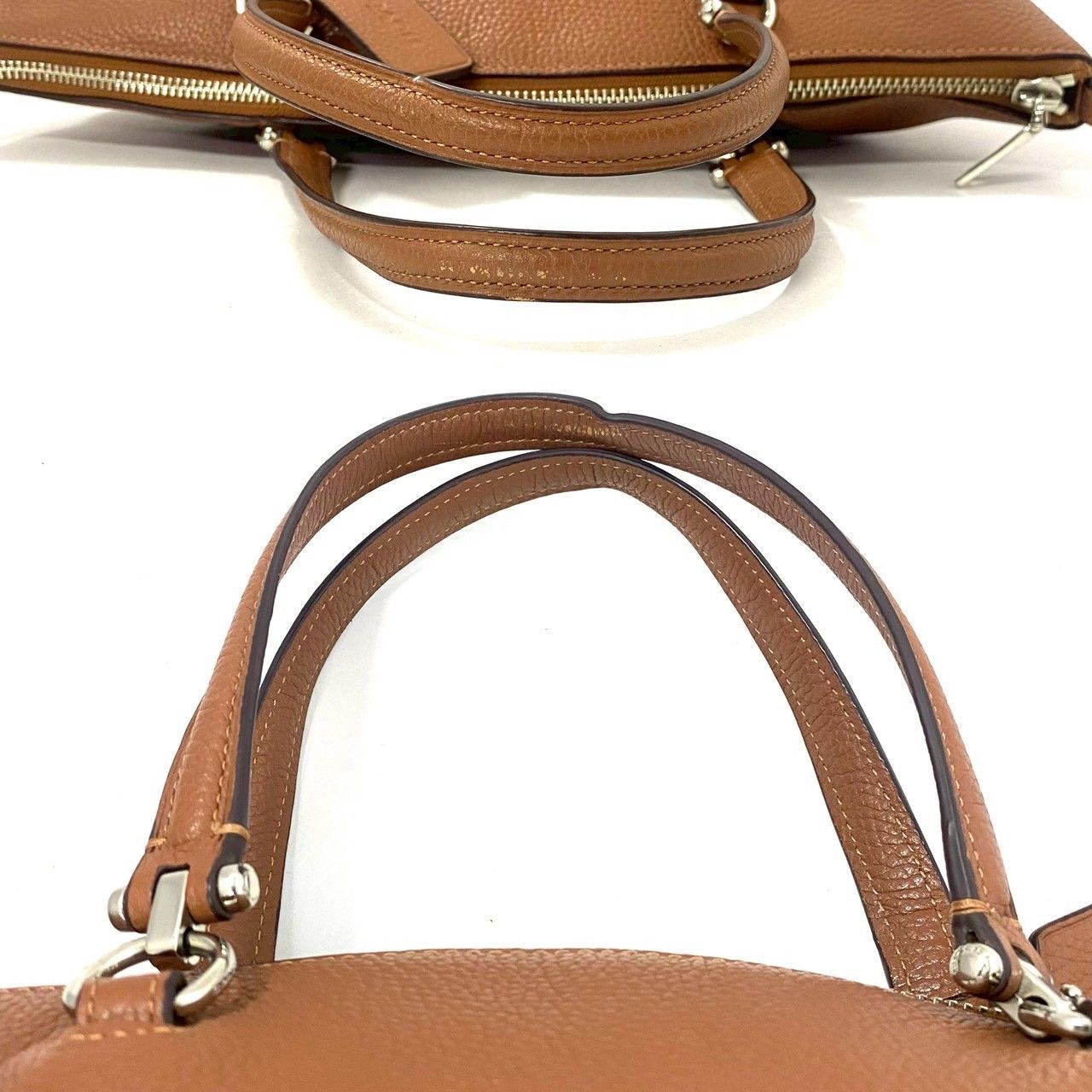 COACH】2Wayバッグ レザー キャメル ブラウン/茶系 ゴールド/金 COACH】2Wayバッグ レザー キャメル ブラウン/茶系 ゴールド/金