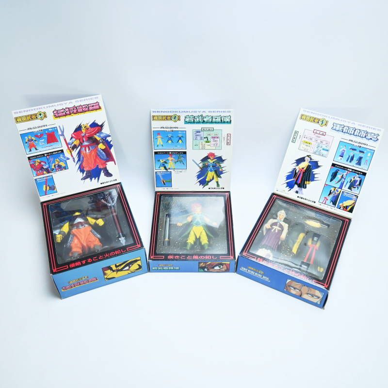 BANDAI - バンダイ 銀河戦国群雄伝ライ RAI 戦国武者 猛将骸羅/若武者羅候/軍師師真 3点セット 開封済/未使用 T07-s068 バンダイ 銀河戦国群雄伝ライ RAI 戦国武者 猛将骸羅/若武者羅候