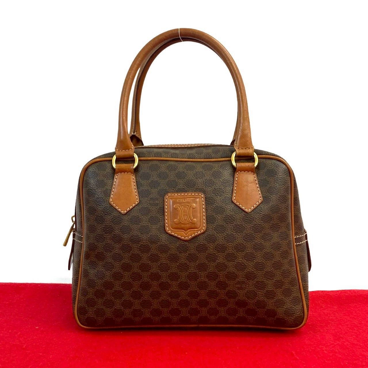 極 美品 CELINE セリーヌ ヴィンテージ マカダム ブラゾン