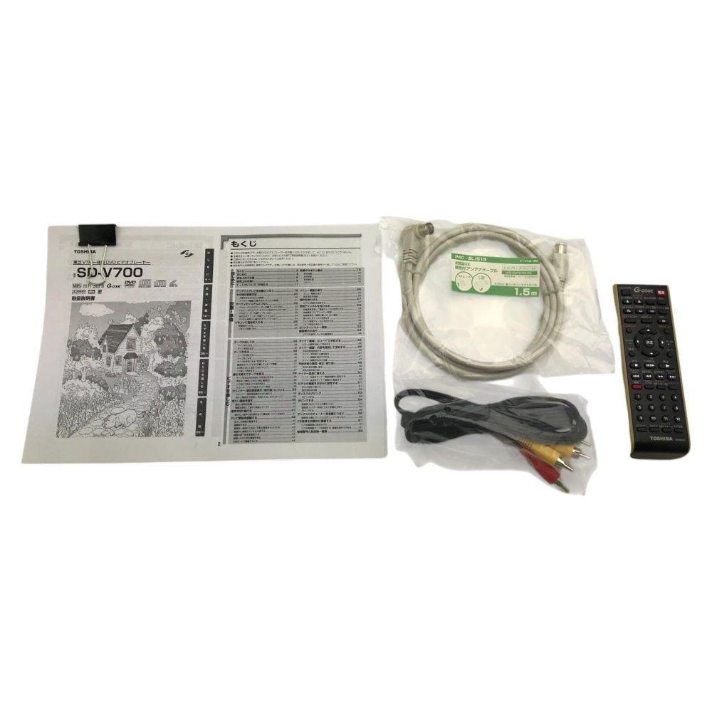 ♥️メンテナンス✨動作確認✨東芝✨DVD✨VHS✨ビデオデッキ✨SD-V700 東芝☆良品 メンテ済 動作良好☆便利 DVD+VHSビデオデッキ