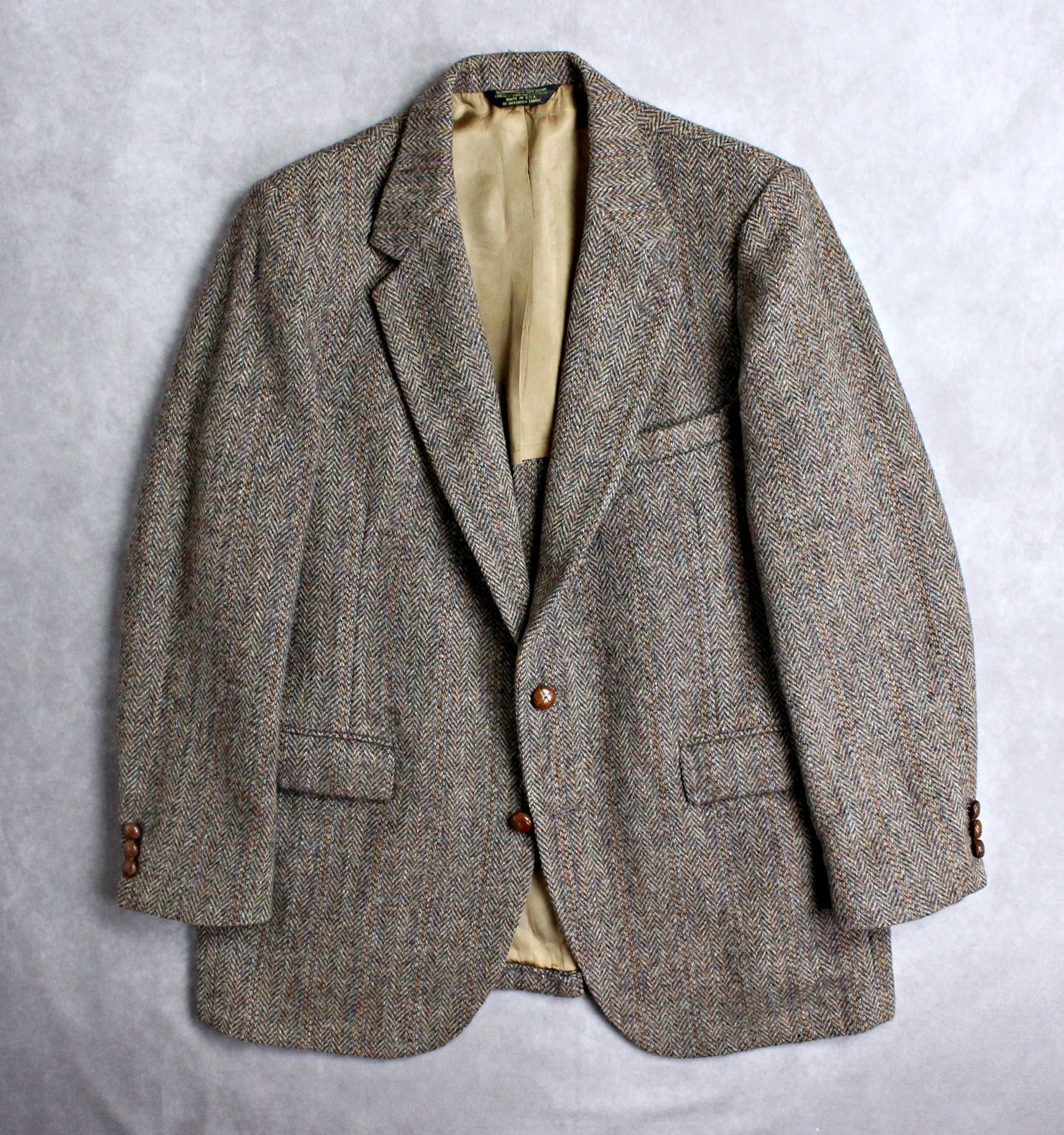 STAFFORDxHARRIS TWEED】90s USA製 ハリスツイード テーラード