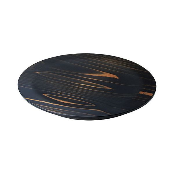 ヤマコー 用美 業務用 杉 木皿 黒彩色 大 yamaco32546