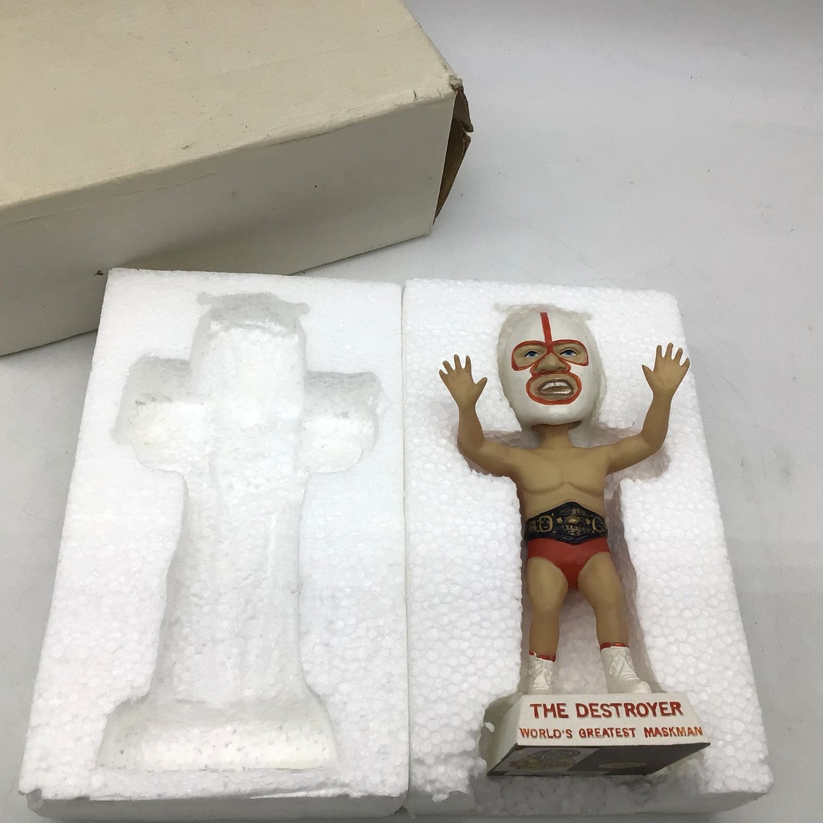 棚橋、デストロイヤー　ソフビ　２種　プロレス　まん太ろっく 棚橋、デストロイヤー ソフビ 2種 プロレス まん太ろっく 16dソフビ