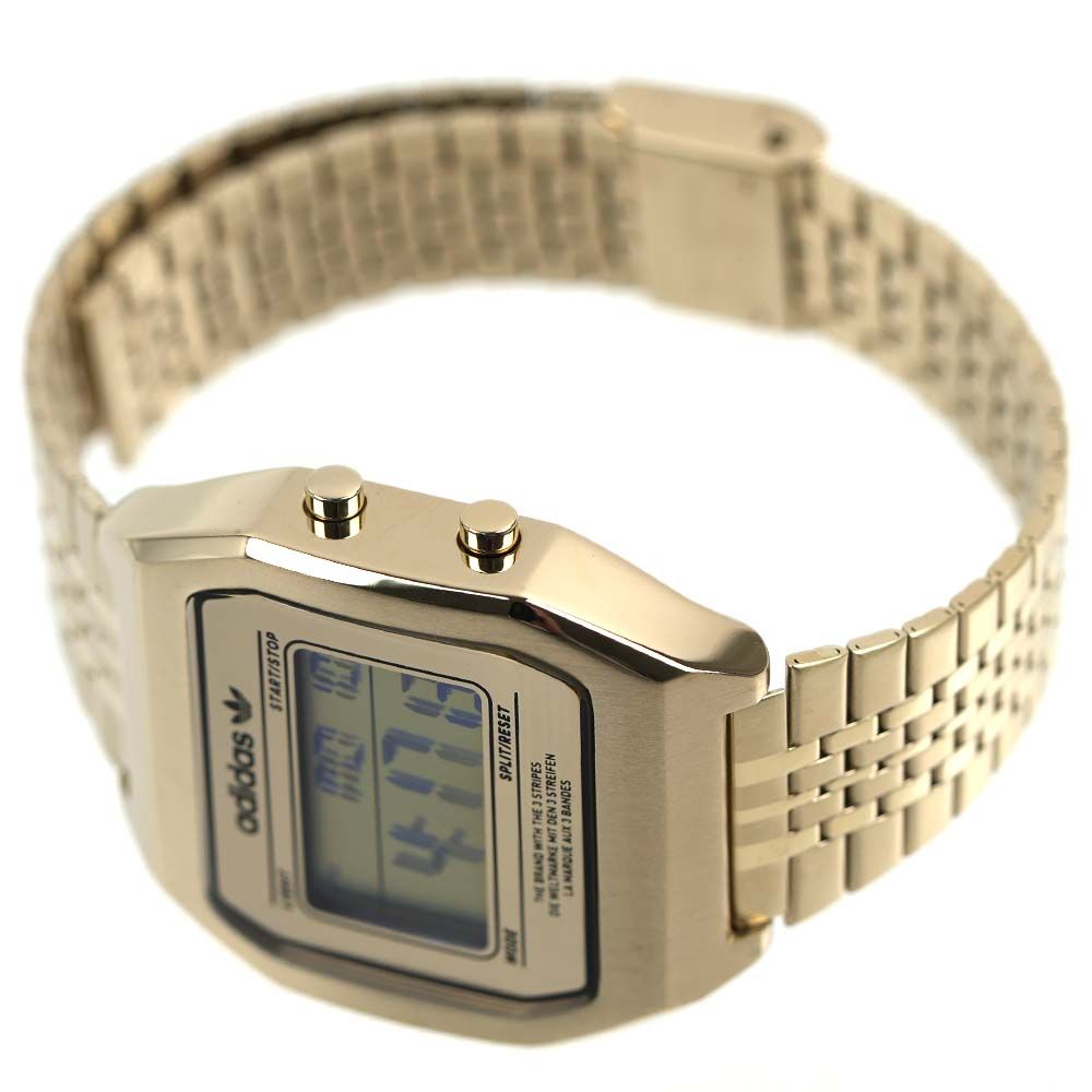 アディダス 腕時計 デジタル ユニセックス メンズ レディース ゴールド