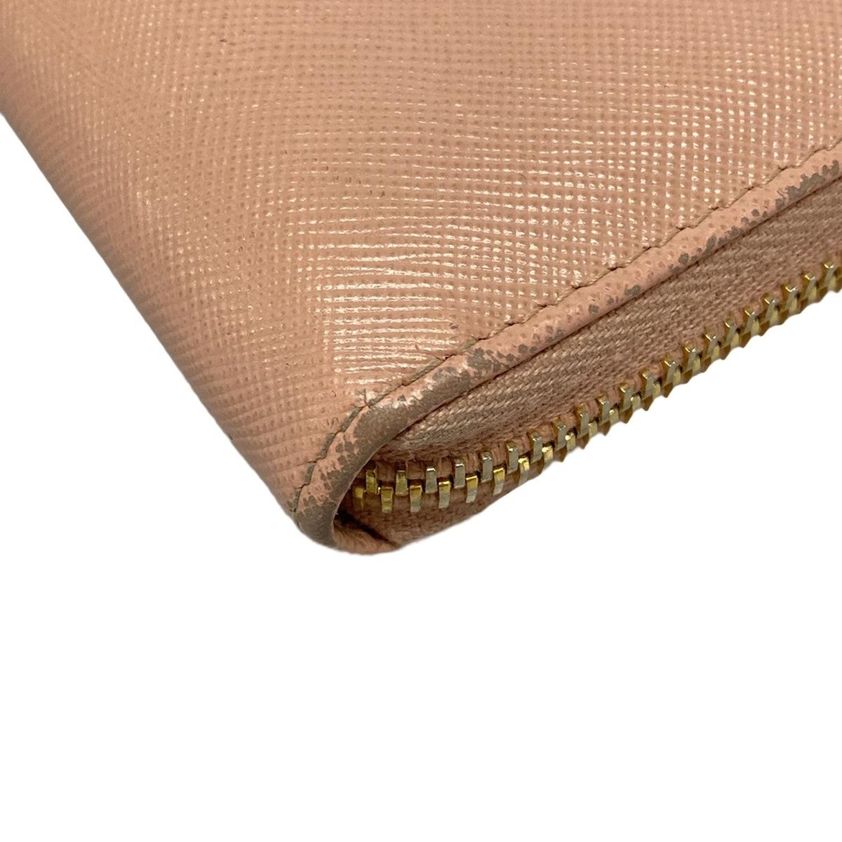 ライトピンク ラウンドファスナー