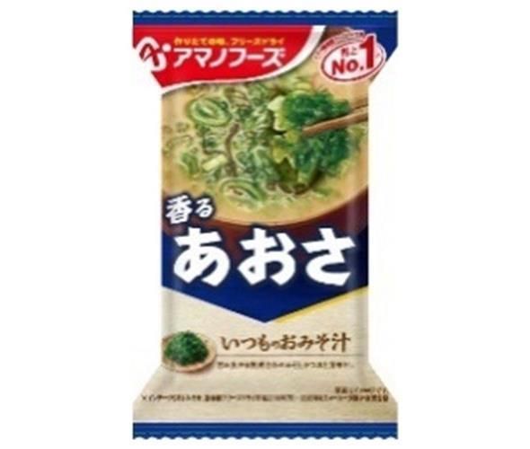 アマノフーズ フリーズドライ いつものおみそ汁 あおさ 10食×6箱入× 2ケース ｜ 一般食品 インスタント食品 味噌汁