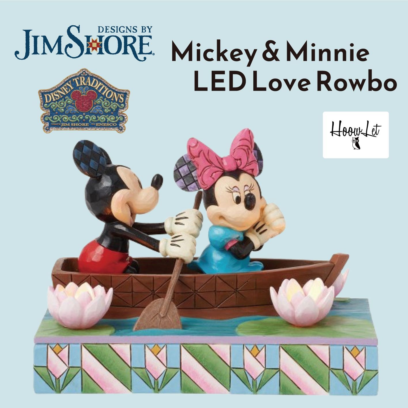 ジムショア ミッキー＆ミニー LED ラブ ローボート ディズニー