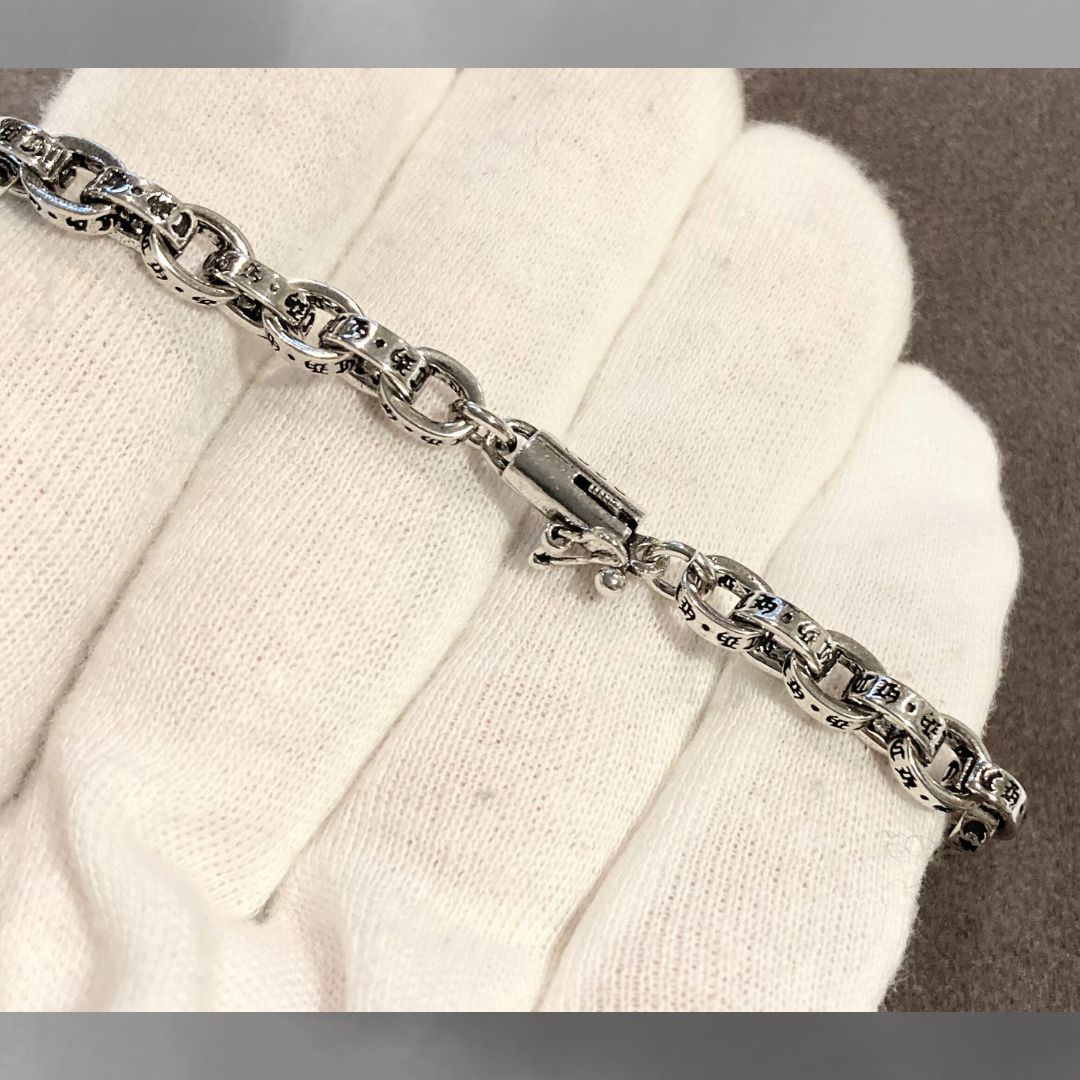シルバー925コーティング ペーパーチェーンブレスレット