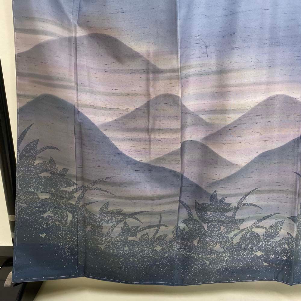 牛首紬 石川県指定無形文化財 白山工房 訪問着 後染め 証紙付き