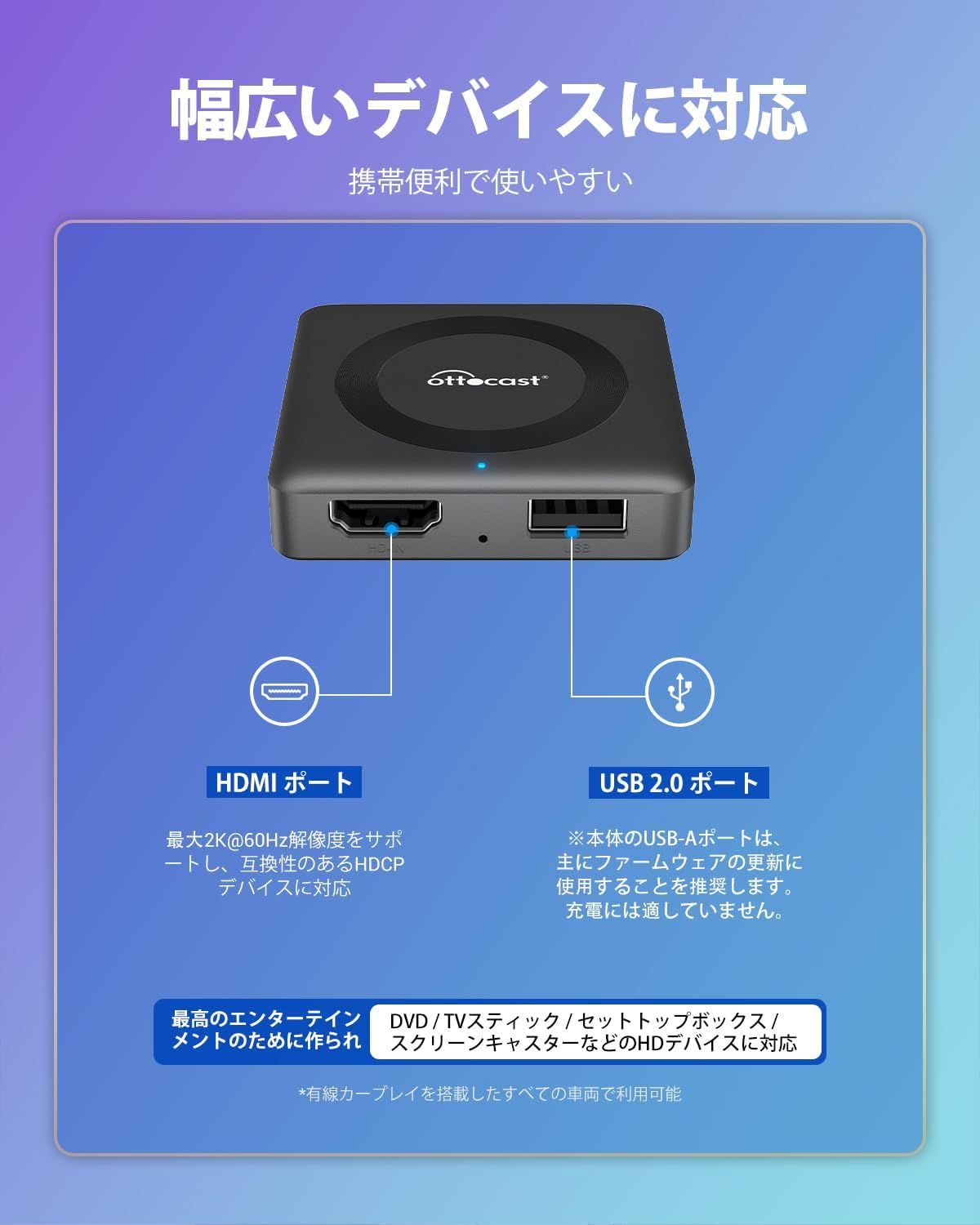 Car TV Mate 車内HDストリーミング