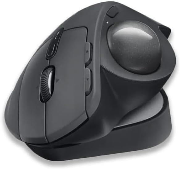 ロジテック ワイヤレス トラックボール MX ERGO MXTB1d Bluetooth Unifying グラファイト 無線 8ボタン 高速充電式 マウス windows mac Chrome（並行輸入品）