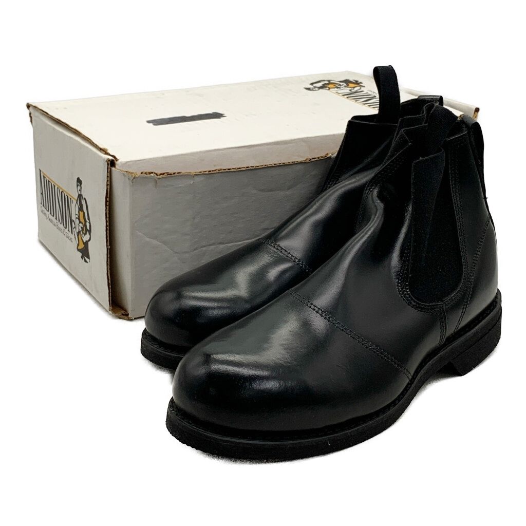 箱付き デッドストック 00年代 米軍実物 U.S.NAVY ADDISON SHOE COMPANY サイドゴアブーツ ブーツ ブラック (メンズ 9 R) 中古 古着 KA1781