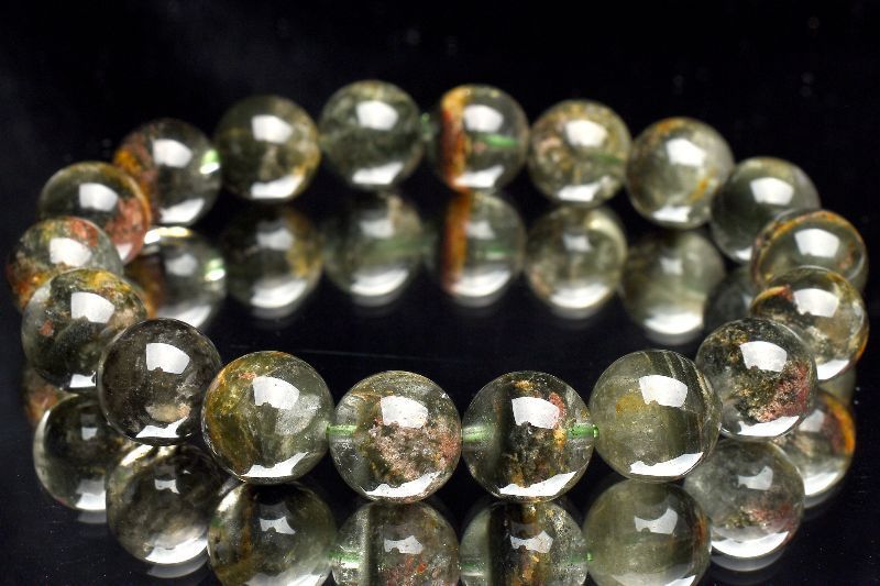 【１点物】濃密内包 ガーデンクォーツ　11mm　ブレスレット  パワーストーン 天然石 _U6186