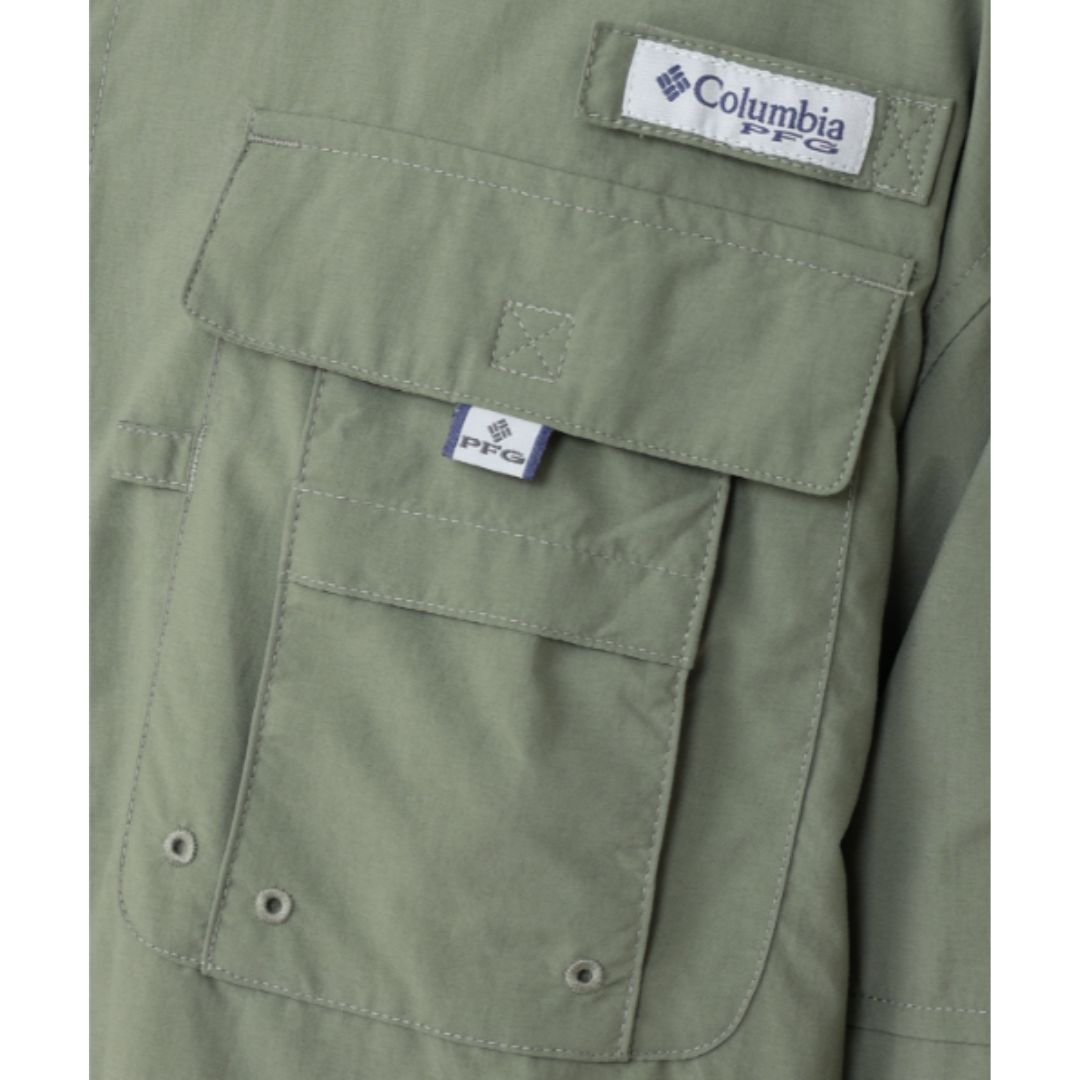 【本物保証、送料無料】 コロンビア バハマII ロングスリーブシャツ 317Cypress Mサイズ FM7048