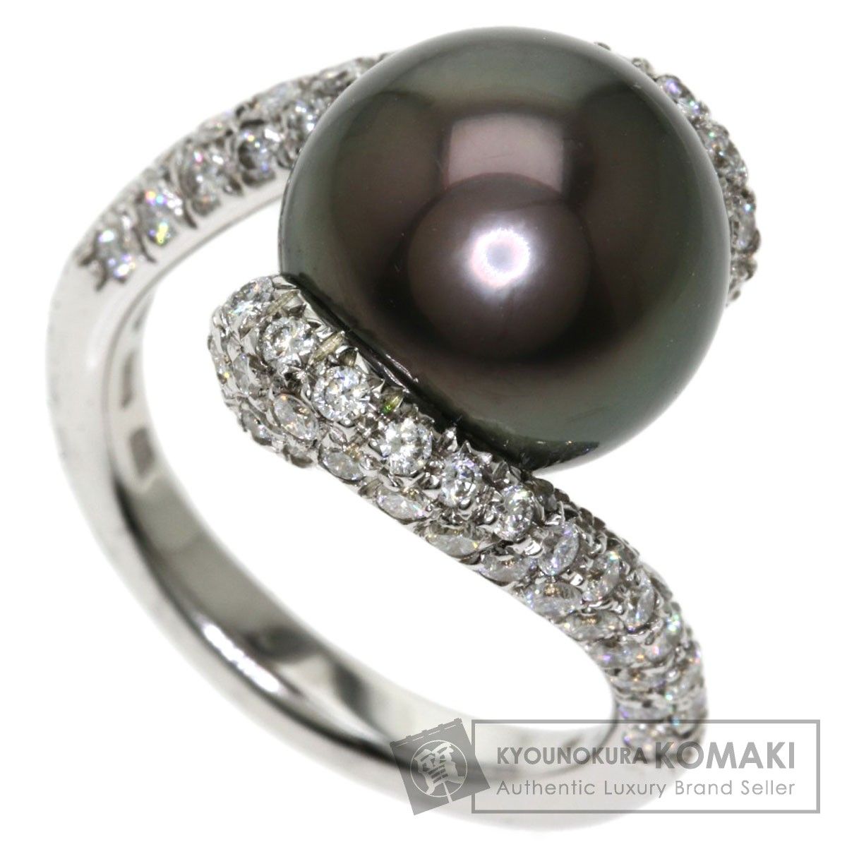 MIKIMOTO ミキモト 南洋パール 真珠 ダイヤモンド リング・指輪 K18WG