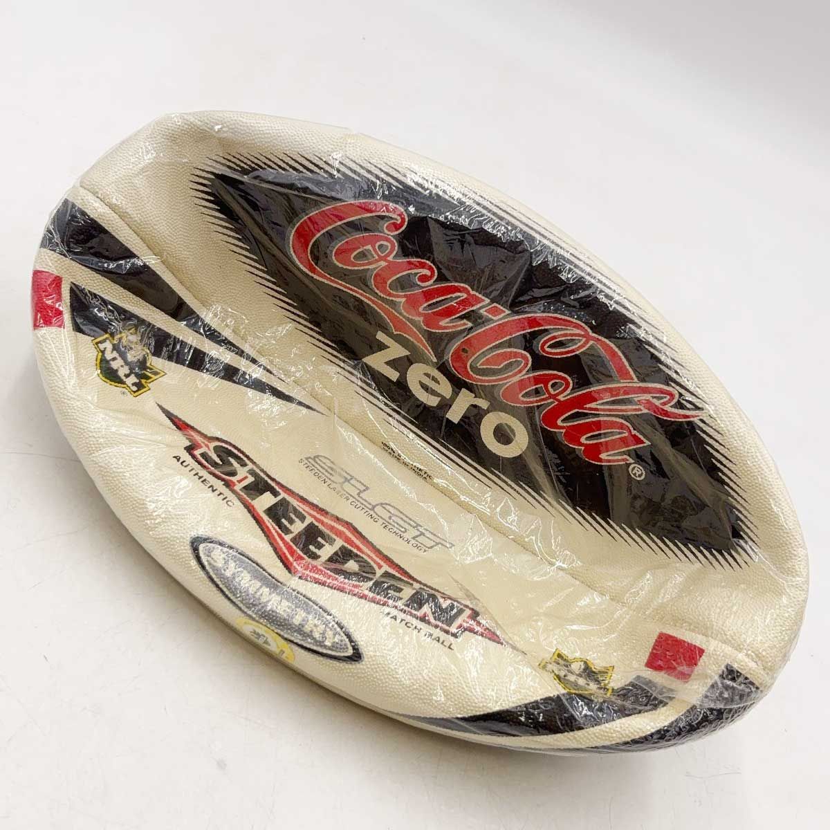 【未使用】STEEDEN NRL オーセンティック マッチ ラグビーボール ヴィンテージ コカコーラ 未使用】STEEDEN NRL オーセンティック マッチ ラグビーボール